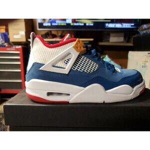 Nike Air Jordan 4 Messy Room blue/white red DR6952-400 GS size 6y/7.5 Woman